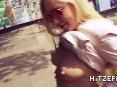 Desires Andy's Manhood in Berlin with Blonde Lena Nitro and Her Big Tits