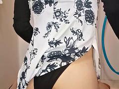 Leie, In den arsch, Crossdresser, Dildo, Faustfick, Klaffend, Transfrau, Spielzeuge