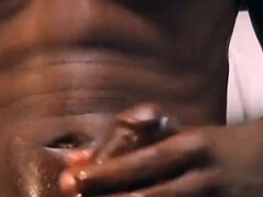 Slowly Stroking My Big Black Cock Cumming so Hard