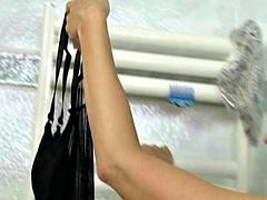 In den arsch, Schönheit, Blasen, Paar, Hardcore, Milf, Dusche, Vintage