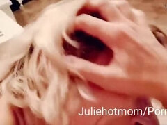 Hot Stepmom Julie Takes Hard Anal and Swallows Cum