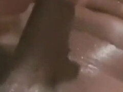 Africké, Koupelna, Velké péro, Černé, Stříkání spermatu, Honění, Masturbace, Sólo