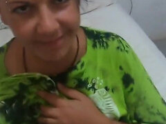 Fucking her from behind with a buttplug in her ass and cum in her mouth