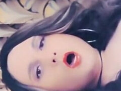 아메리카인, 큰 음경, 레이디보이, 라텍스, 피어싱, 셀카, 혼자, 스타킹