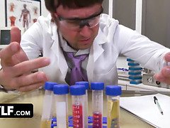 Big tits MILF gets her pussy licked and fucked hard in a hot doggystyle scene