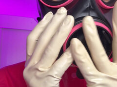 Amateur, Europeo, Fetiche, Guantes, Látex, Madres para coger, Solo