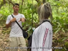 Hot Latina MILF Monique Fuentes Fucks Step Son Danner Mendez By The River - First Time Outdoor Sex