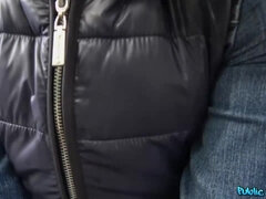 Niemowlę, Duży kutas, Obciąganie, Brunetka, Student, Dżinsy, Publiczny, Chudy