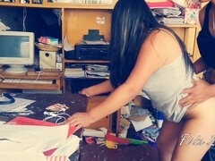 From homework to hot sex: student couple goes wild at home