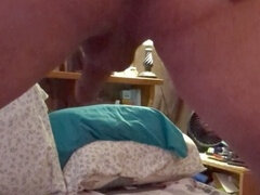 Dominant BBW wife fingers and pegs her bi-curious husband's tight hole