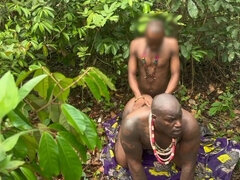 Down the Woods of Nigeria with Big Ass Daddy Black for a Hard Doggy