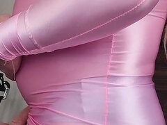 Lencería, Masturbación, Pantaletas, Solo, Medias largas