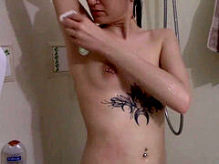 my stepsister in the shower hidden web cam candid voyeur