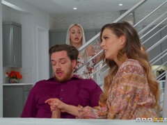 Kyle's GF's mom gives him a blow job and takes his dick in the ass