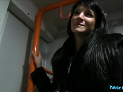 Raven Haired Hottie Gets A Hot Cumshot On A Speeding Train 1 - Penelope Cash