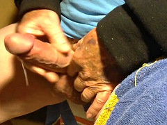 Daddy Kal jerks off in panties on date