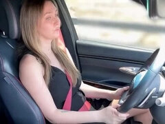 Hot Russian Stepmom Alina Rai Caught Masturbating in Car by Stranger - Big Tits MILF Gets Fingered to Orgasm