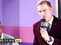 Cheating blonde Liza Del Sierra gets her tight pussy drilled by Danny D's massive cock in Jizz Quiz