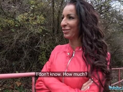 Public Agent Genuine MILF fucks for cash