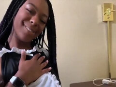 Afrikansk, Anal, Avsugning, Ebenholts, Hembiträde