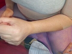 Steamy cum and pee play using glassware for some kinky fun