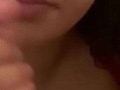 Sucer une bite, Gorge profonde, Noir ébène, Interracial, Fille latino, Avaler