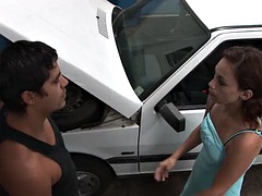 Verga grande, Tetas grandes, Mamada, Morena, Sexo duro, Latina, Tetas