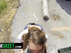 Rubia, Linda, Lamidas, Al aire libre, Pequeña, Pov, Flaco, Adolescente