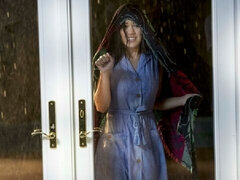 Amatorka, Duży kutas, Obciąganie, Brunetka, Styl na pieska, Naturalne cycki, Cipka, Cycki