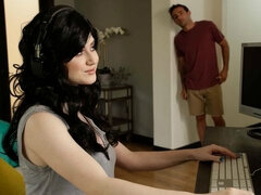 Rumpa, Stor stjärt, Avsugning, Brunett, Fingering, Stockings, Tonåring, Webb kamera