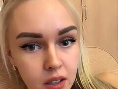 Amateur, Blonde, Fait maison, Masturbation, Solo, Adolescente, Webcam