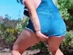 素人, アウトドア, 放尿, 一人