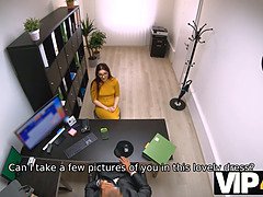 Mia Evans gets her first casting for a new apartment & gets fucked for cash