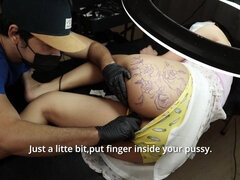 Amatör, Asiatisk, Stor stjärt, Creampie, Hardcore, Fitta, Tatuering, Tonåring