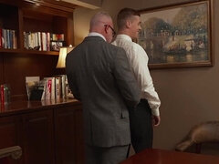 Lance Charger helps the twink relax after the interview