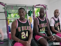 Energized Basketball Squad Engages in X-Rated Step-Sister Encounters with Lory Lace & Friends - TabooHeat