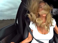 Gisele with big tits, solo, fast cars