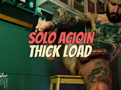 Amateur, Tir de sperme, Masturbation, Solo, Tatouage