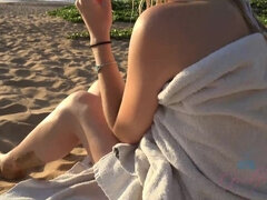 Spending time with Peyton on the beach watching the sunset is amazing