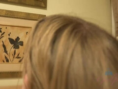 Rubia, Corrida, Vestido, Masturbacion con pies, Tacones, Coño, Sexo fuerte, Tetas