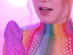 Seksspeelgoed, Roodharige vrouw, Alleen, Spaans