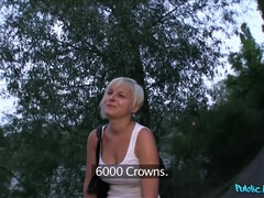 Rubia, Coche, Checa, Europeo, Dinero, Al aire libre, Pov, Realidad