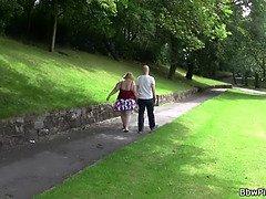 Hot chubby bitch picked up by stranger