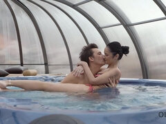 OLD4K. Geezer penetrates Russian woman Angie Moon