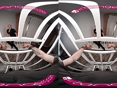 VR Bangers Sexy Blonde Spy Katy Jayne Fuck And Suck A Prisoner VR Porn