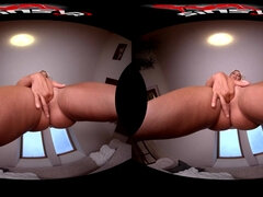 POV VR facesitting with blonde mom - fetish solo