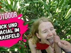 Amatør, Pik sutte, Par, Sød, Blottere, Tysk, Udendørs, Pov