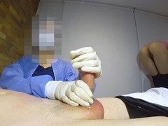 Ázsiai, Hatalmas hátsó, Masszázs, Érett feleség, Anyuci, Szabadban, Nyilvános, Uniformis