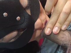 Sucer une bite, Brunette brune, Queue, Hard, Hd