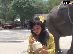 Azjatka, Duży kutas, Twarzowy, Hd, Wielorasowy, Na wolnym powietrzu, Tajski